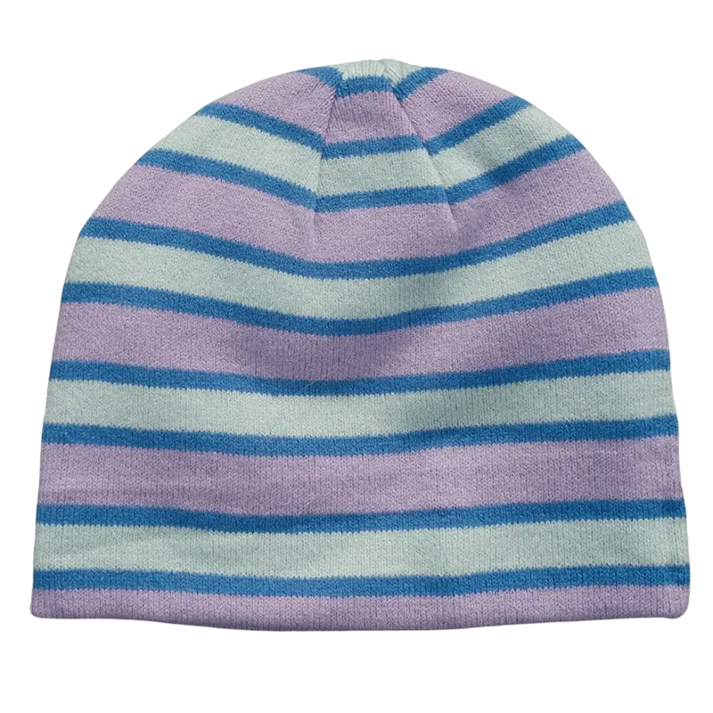 Striped Skull Cap in Purple