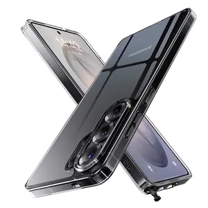 CASEKOO Ice Clear & Matte Black Case for Samsung Galaxy S26Ultra Case [16FT Military Drop Protection] [Anti Stain Tech] Slim Transparent Shockproof Protective S25 Ultra Case 6.9'', Clear