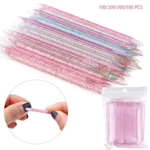 ✨ 100/200/300 Double-Ended Acrylic Gel Nail Removal Sticks – An essential nail art tool for gem placement, glue removal, debris cleaning, cuticle pushing, and design pressing. Suitable for both salon and at-home DIY use. Nail Art Remover