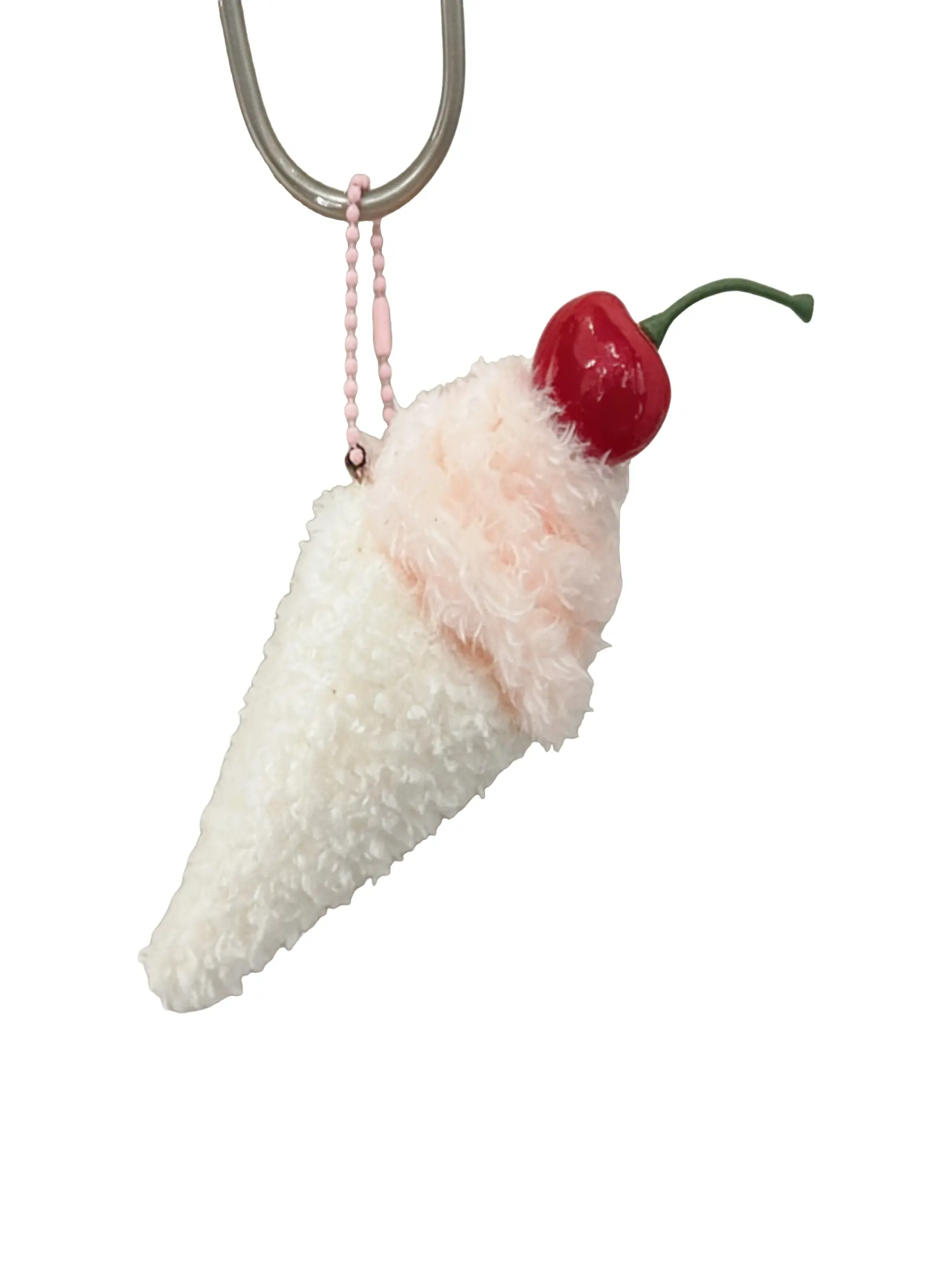 Cute Dessert Cartoon Plush Burger Cherry Cake Sandwich Ice Cream Food Doll Bag Charm Trendy Cute Keychain Backpack Pendant Wallet Accessory Gift