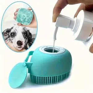 Gentle Pet Massage Pet Massage Shampoo Brush Gentle Grooming Tool with Liquid Storage Function for Cats And Dogs