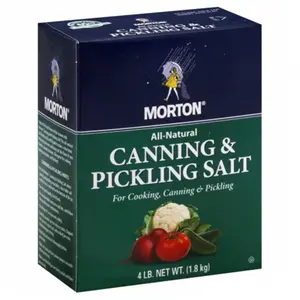 MORTONS SALT CANNING & PICKLING-4 LB -Pack of 9, Natural