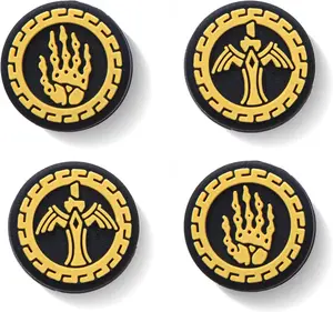 Switch Thumb Grips, Switch OLED Button Caps, Switch Thumb Grip Caps - 4 Packs (Black)