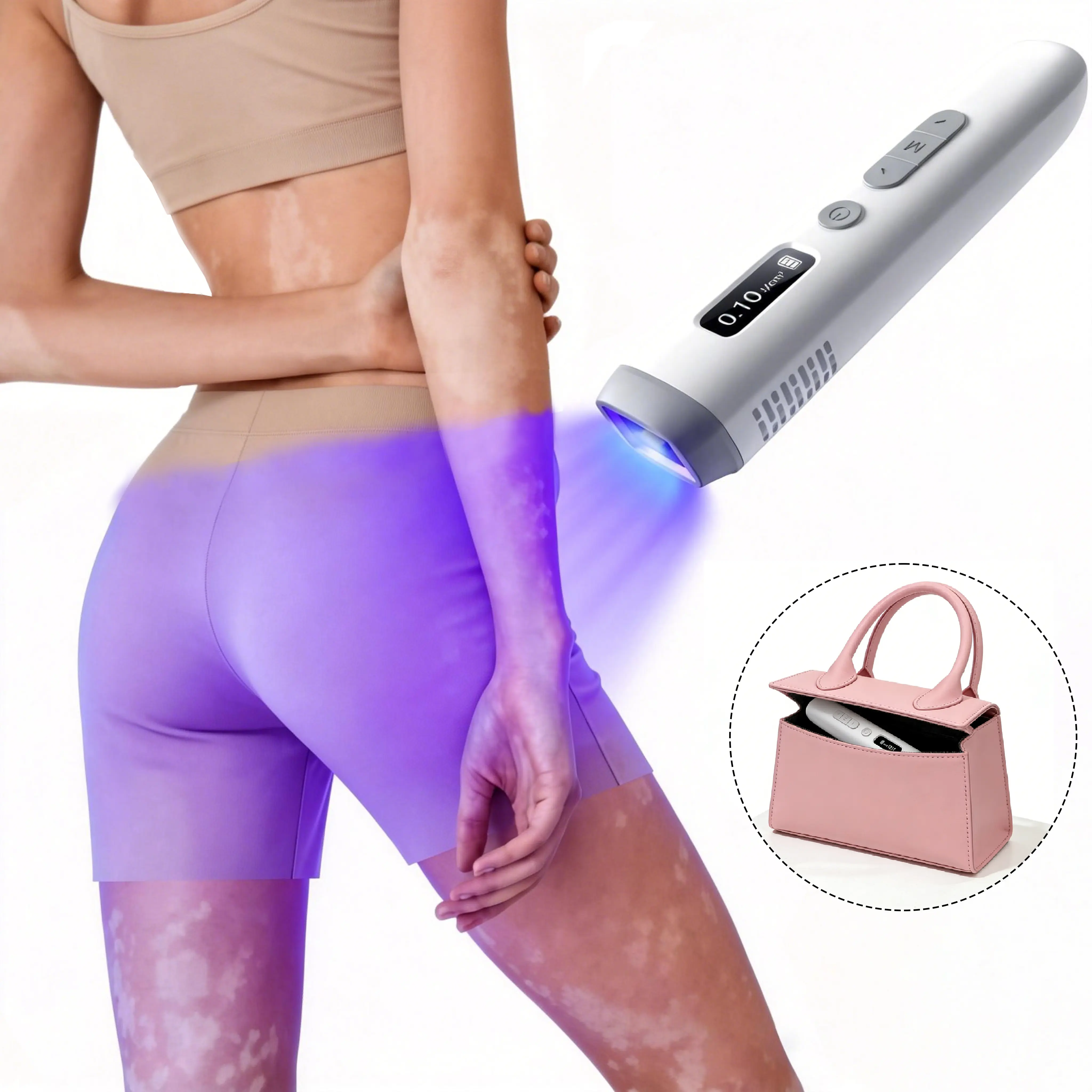 KTS Therapeutic Phototherapy Wand 2026, Easy-to-Use At-Home Treatment for Psoriasis & Vitiligo, Calms Irritation, Improves Uneven Tone & Boosts Confidence, Compact, 308Nm, Travel Size, Reduces Redness, Health, Wellness, Solution, Handheld, Wand Device, Ca