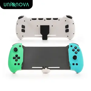 UNIQNOVA Pro Grip Switch Controller Ergonomic One-Piece Joypad with 6-Axis Motion Control Joystick Gyro Axis Turbo Dual Vibration Mapping Switch/OLED