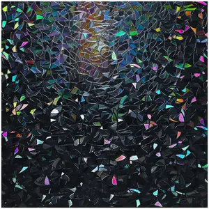 3D Static Electricity Colorful Glass Film, Window Privacy Film, Decorative Sticker for Home Living Room Bedroom, Home Decor, Ornaments, Window Decorations Supplies