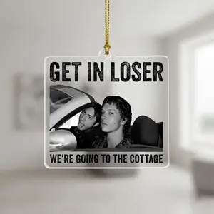 Get In Loser We're Going To The Cottage Keychain, Ilya Rozanov and Shane Hollander Acrylic Keychain, Heated Rivalry Inspired Keychain