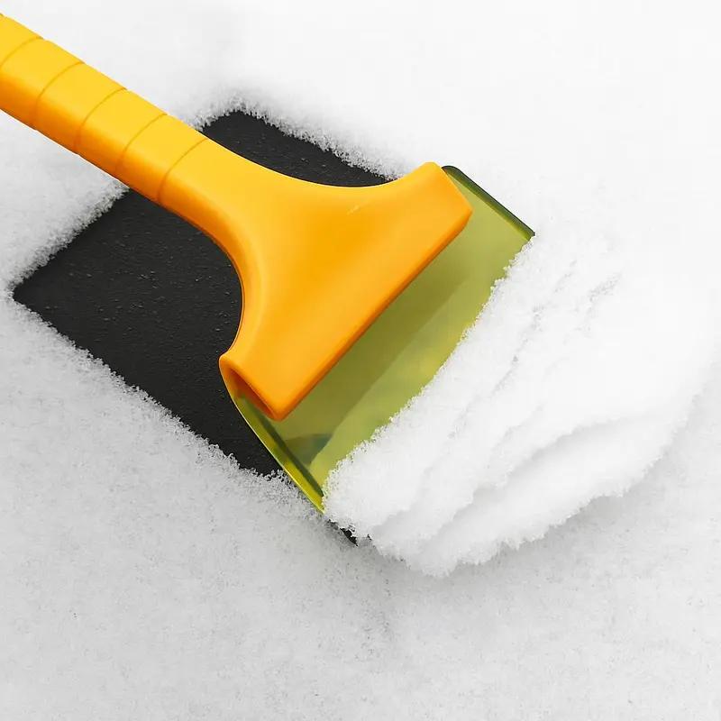 2 PC Winter Snow Removal Tools Set - Multi-Functional Snow Shovel, Ice Scraper & Car Windshield Cleaner - Scratch-Free Glass & Wall Cleaning for Outdoor, Patio, Kitchen & Vehicle Use