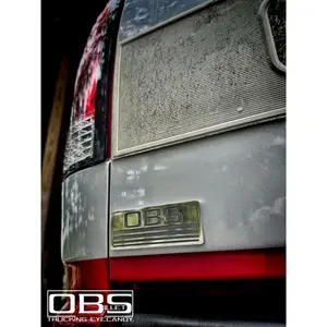 "CLASSIC FOUR LINE" OBS Billet Classic Body Emblem - Regular Engraved - Machined Billet