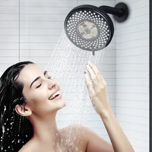 4.7 Inch Wall Mounted Shower Head, Modern Design, Easy Installation, No Shower Rod Accessories Included, Home Bathroom Use, Wall Mounted Showerhead