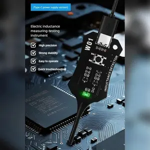 Type-C Inductance Tester, Quick Fault-Check Electrical Measuring Tool for Phone Motherboard Coil, Electronic Circuit Board Component Repair