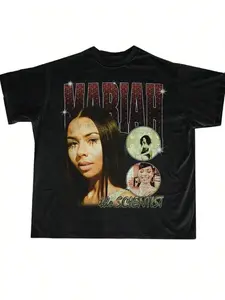 Gildan Women's Mariah The Scientist Graphic Crop Top, Retro Casual Short-Sleeve Tee in Ethical 100% US Cotton, Shortsleeve