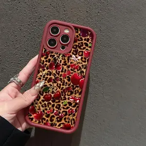 Fashion Leopard-print Pattern Phone Case, Anti-drop Cellphone Protective Case, Total Protective Shockproof Mobile Phone Cover for iPhone, Casing