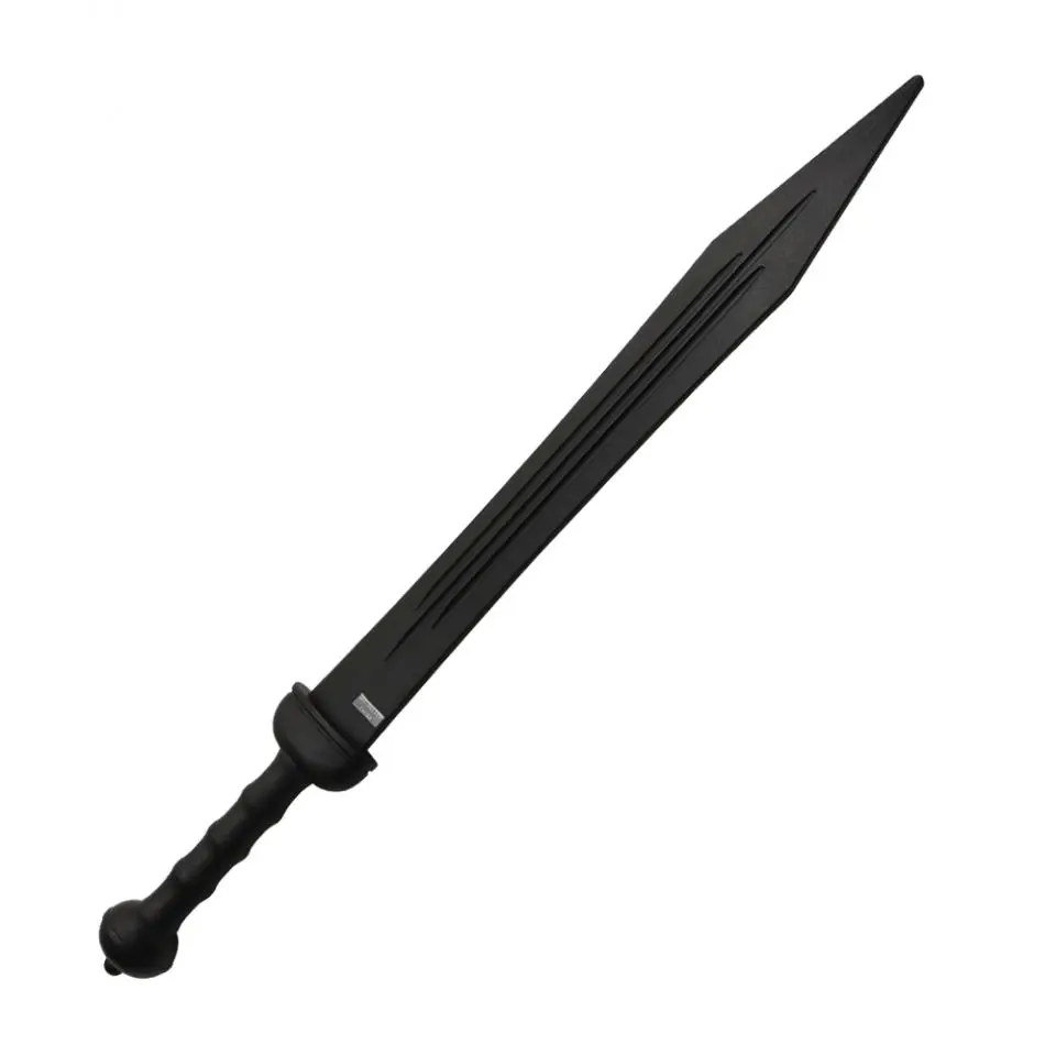 BladesUSA MU-3013PP Unisex Gladius Trainer Sword - 31.7-in Full-Length Black Polypropylene Foam Blade, Durable Handle, Safety-Enhanced for Martial Arts Training, Cosplay
