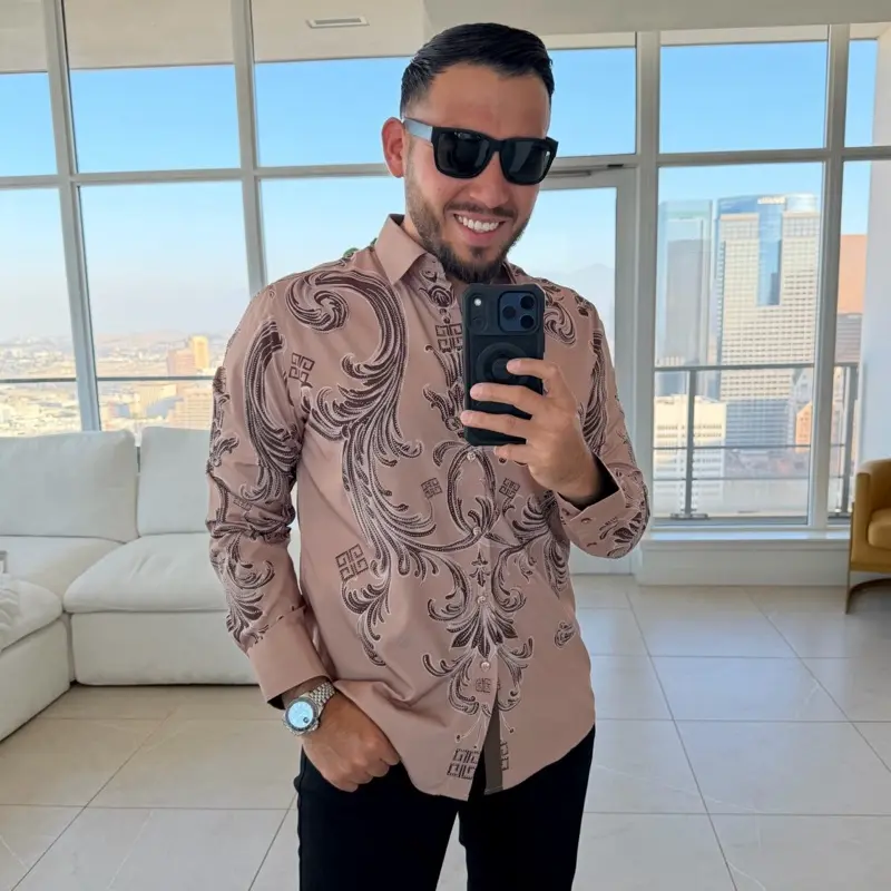 V.I.P RHINESTONE LONG SLEEVE (FITTED)