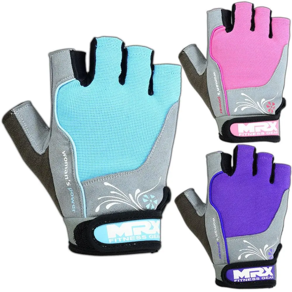 MRX Women's Wrist-Wrapping Anti-Skid Flexible Adjustable Anti-Injury Bodybuilding Finger Gloves, Gym Accessories for Weightlifting, Workout Training, Flexible Lifting Sports Gloves, Adjustable Weightlifting Strap Sports Gloves