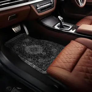 Car Floor Mat, 4 Counts/set Non-slip Car Front & Rear Floor Mat, Car Interior Accessory, Fashionable Car Interior Decoration Accessories