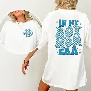 In My Boy Mama Era Mom Gifts Daily Wear Graphic Unisex Shirt, Womenswear Top Comfort Fit, Unisex Shirt