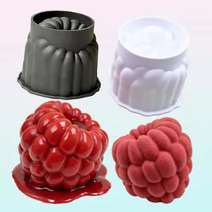 Raspberry Silicone Mold for Baking Mousse Fruit Cake Dessert Chocolate Mold, Handmade Soap Candle Mold, Silicone Cake Pan, Versatile Kitchen Tool, Reusable Chocolate Mold, Baking Supplies, Silicone Baking Molds