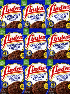 Linden's Chocolate Crunch Cookies 9 Pack or 12 Pack  1.8oz Bags | NYC Bodega Cookies | 3 Large Crunchy Chocolate Cookies Per Pack | – NY Snack Pantry
