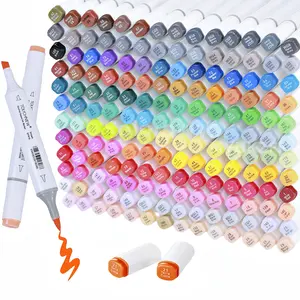168/80/60/30 Colors Alcohol Markers Brush Tip Dual Tip Markers Pens, Brush and Broad Chisel, Sketch Art Marker for Coloring, Drawing, Portrait Illustration,Sketch Anime Coloring acrylic paint markers