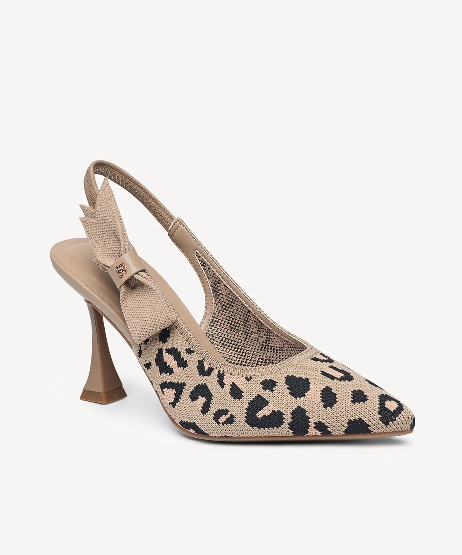 COSY ISLAND Bowknot Grace Pointed Toe Heeled Mules COSY ISLAND Bowknot Grace Pointed Toe Heeled Mules