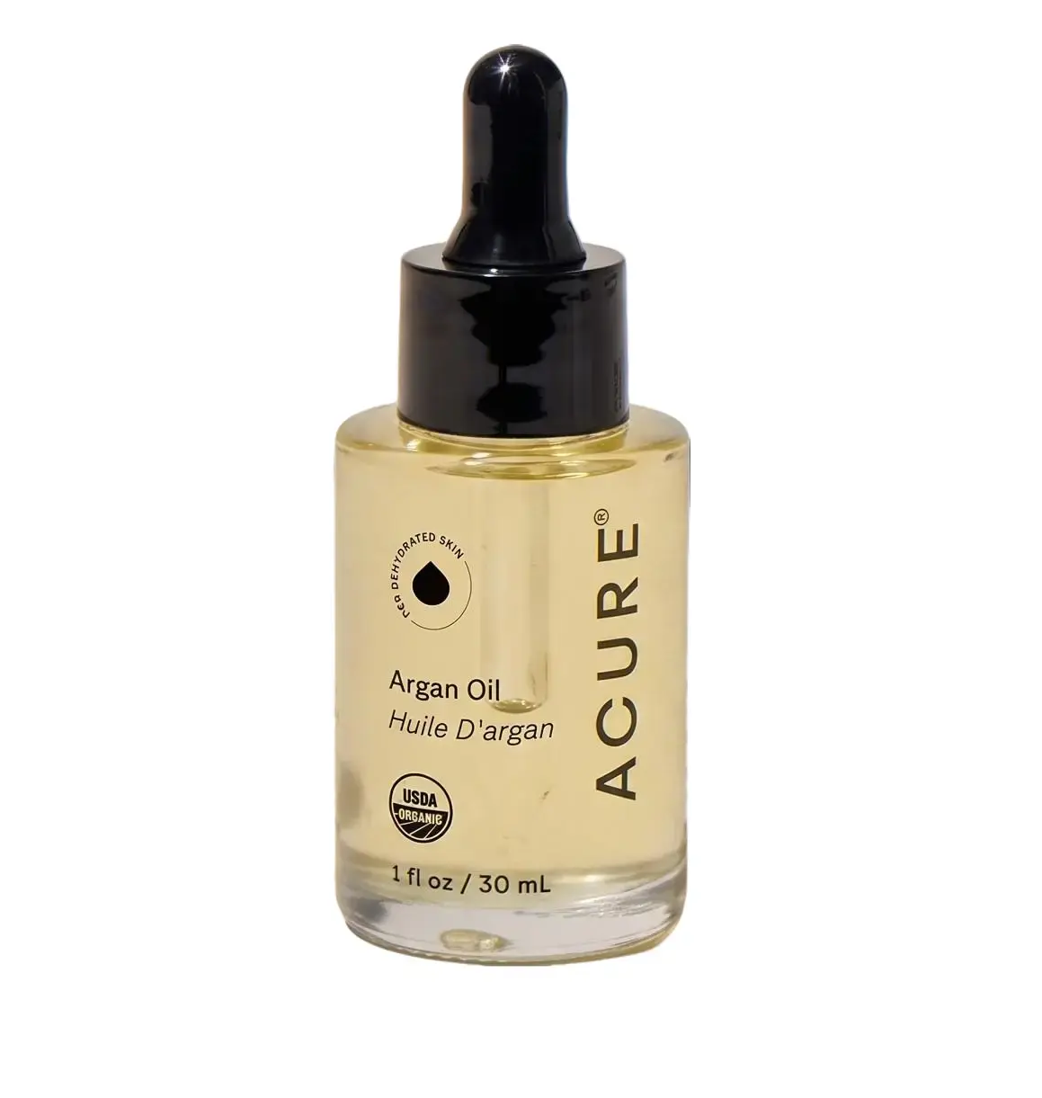 ACURE Organic Cold-Pressed Argan Oil - Multi-Purpose Skincare Serum for Dry Face, Hair & Body