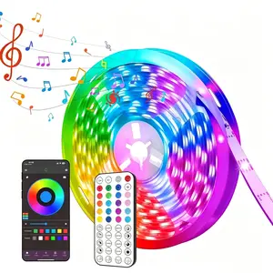 100FT LED Strip Lights for Bedroom, RGB LED Lights with App & Remote Control, Home Decor Music Sync Color Changing Lights for Room Party, Holiday Decor Light Strip, Wedding Decor Ambiancet Strip Lighs Christmas