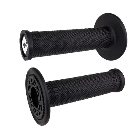 ODI No Waffle Grips RUFFIAN NO-WAFFLE MOTOCROSS GRIPS SLIP-ON Thin Profile Diamondized Surface 120mm Length Soft Compound Pro White