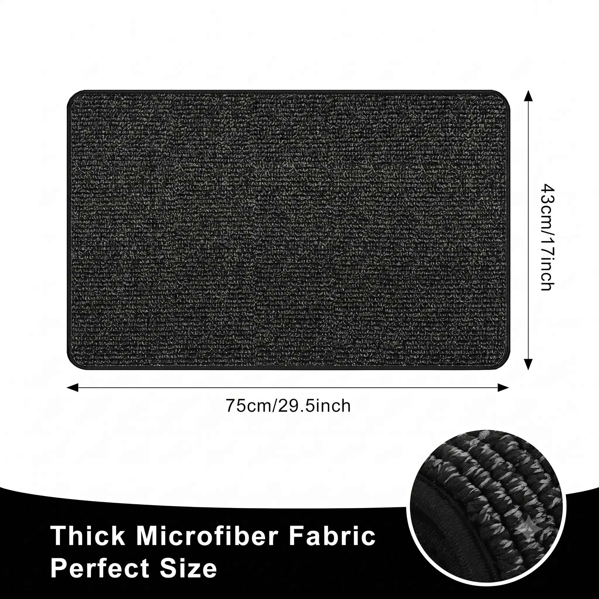 Front Door Mat Indoor Outdoor Entrance, Waterproof All-Season, All-Weather Doormat, Fade Resistant, Low Profile, Easy Clean Patio Porch Entryway Mat