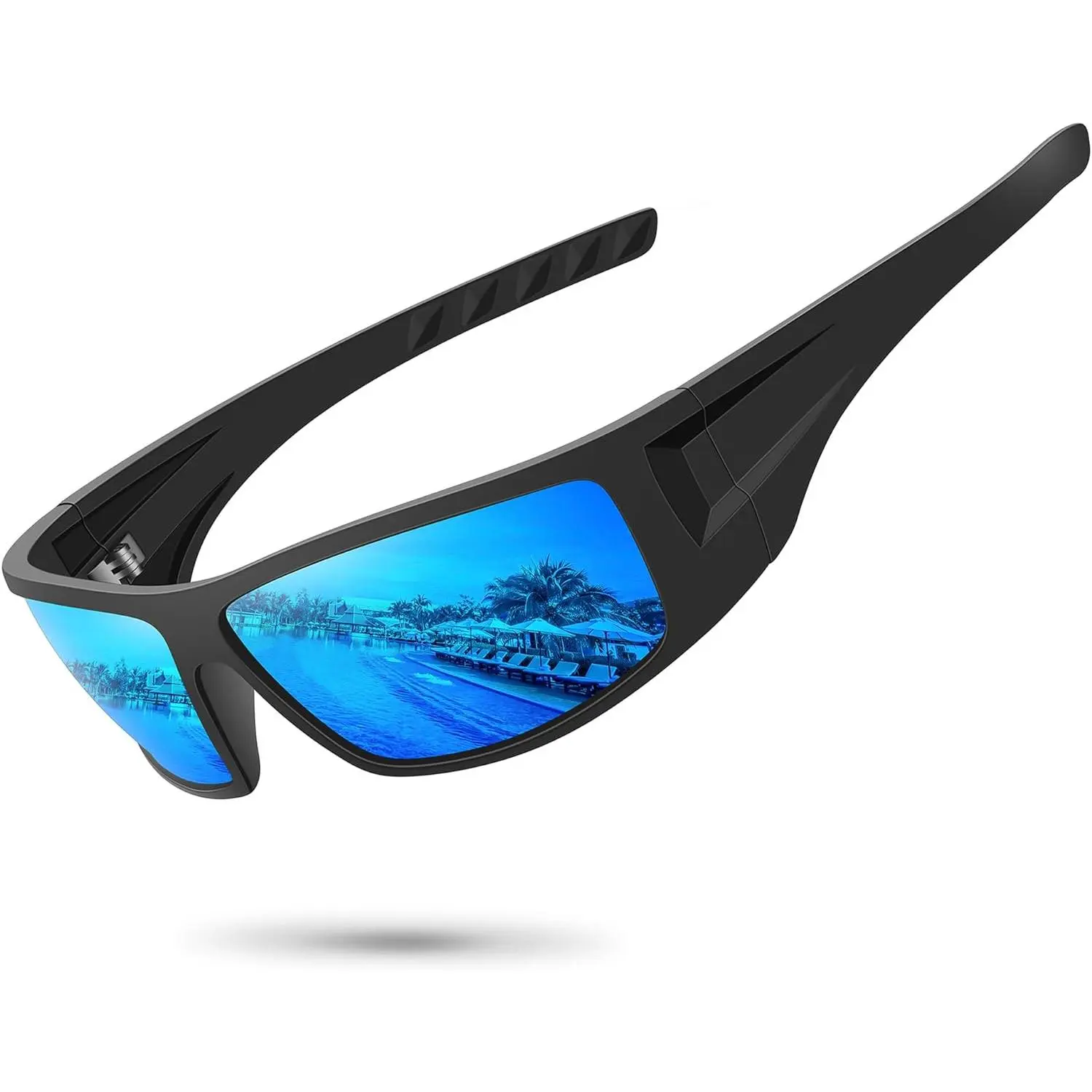 Polarized Sports Sunglasses for Men - Unbreakable 141mm Frame, 100% UV400 Protective Coating, Fishing Sunglasses for Sailing, Gift Wrap Available, Baseball, Sun Protection