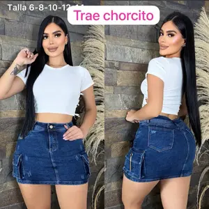 Jeans falda chor incluido Colombiana