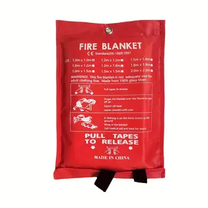 1pc Fire Retardant Blanket for Emergency Use, 101.6cm x 101.6cm Fiberglass Fire Safety Cover for Home, Kitchen, Office, and Car, Fireproof Blanket