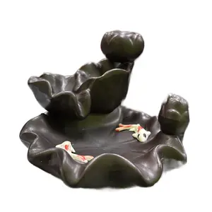 Koi Fish Lotus Waterfall Backflow Incense Burner