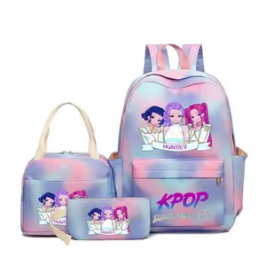 2026 New KPOP Witch Hunter Backpack Three-piece Set Large Capacity Backpack Kpop Demon Hunter