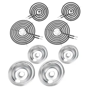 GE Drip Pans and Stove Burner Element Unit Set, Perfectly Fit WB30M1 & WB30M2 -Replacement for GE Hotpoint Stove Top outdoorfun