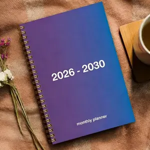 2026-2030 Monthly Planner/Calendar - January 2026 to December 2030, 5-Year Monthly Planner, Purple-Blue Gradient Theme Design Notebook, Yearly Planning, Month Tabs, 60-Month Calendar, 13.97 cm x 21.08 cm, 71 Sheets/142 Pages Thick Paper