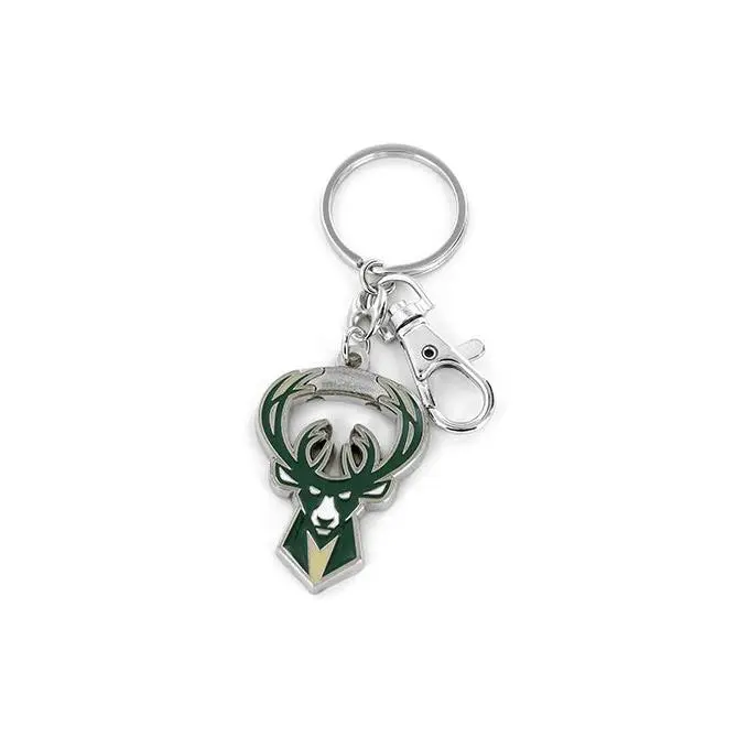 Aminco Icon Logo Heavyweight Milwaukee Bucks Keychain