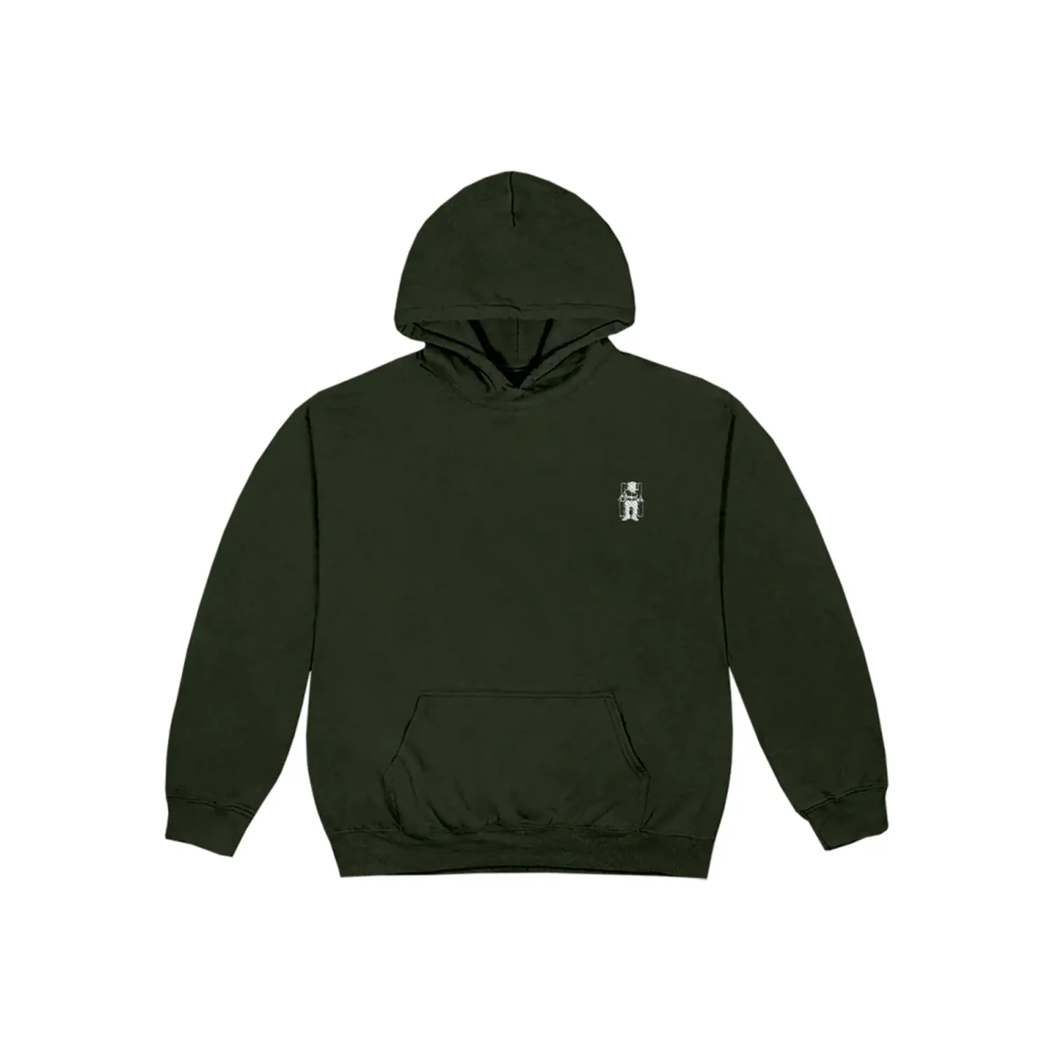 Death Row Records Embroidered Logo Green Pullover Hoodie