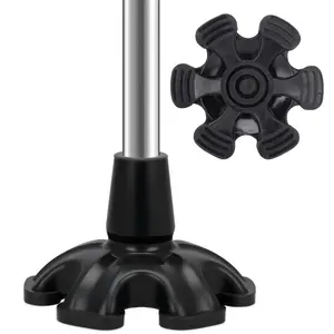 Cane Tips for Stability - 3/4 inch 6 Support Rubber Feets, Self Standing Heavy Duty Rubber Cane Foot Pad Replacement