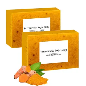 Brightening Turmeric Kojic Acid Soap Fade Facial Body Dark Spots