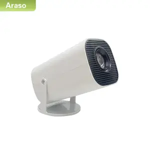 ARASO Portable Projector, Android 11 1080P Projector, 390ANSI WiFi6 BT5.0 Projector, Multipurpose Auto Rectangle Projector for Home & Office