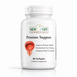 New Life Prostate Support Softgels - Natural Herbal Dietary Supplement, Antioxidant Supplement - Saw Palmetto Extract, Pumpkin Seed Oil - 90 Count for Men's Health