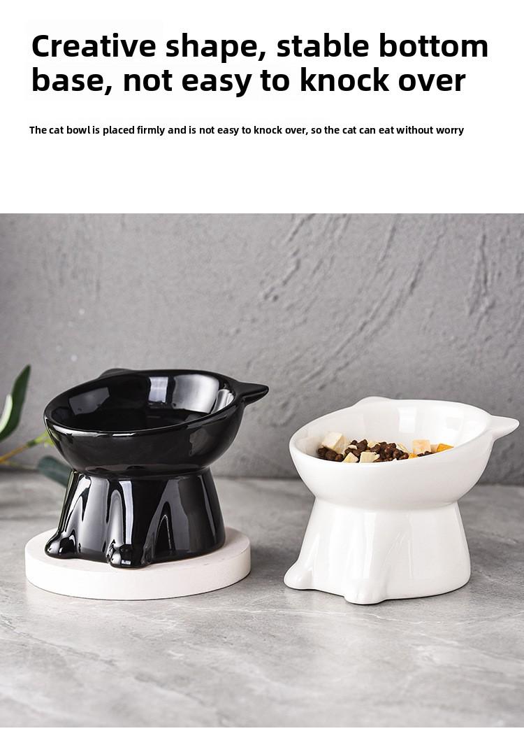 Anti-tip water bowl for cats, large capacity fabric bowl, specially designed for kittens and small cats