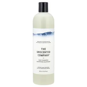 The Unscented Company Daily Shampoo, For Fine to Wavy Hair Types, Fragrance Free, 16.9 fl oz (500 ml)