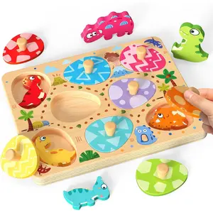 Wooden Puzzles for Toddlers, 8 Pcs Space Matching Egg Puzzle, Solar System for Kids, Montessori Toys for Boy Girl Easter Birthday Gifts, Educational Toys for Boys, Girls