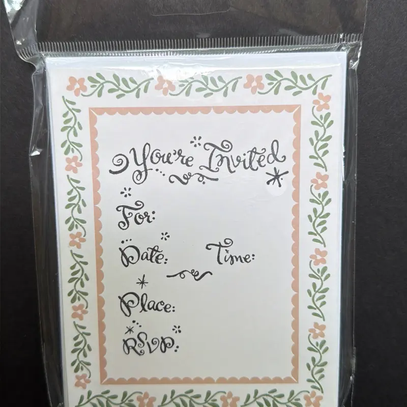 Handmade RSVP Postcards with Envelopes, 12-Count