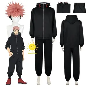 Anime Itadori Yuji Cosplay Jujutsu Kaisen Cosplay Costumes Jacket Pants Itadori Yuji Suits Wig Halloween Carnival Cos Adult Men