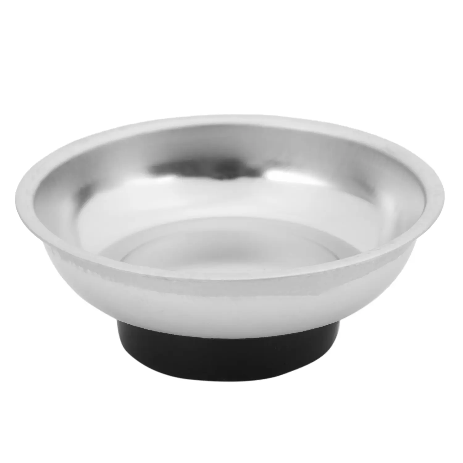 3 In Bowl-Shape Stainless Steel Magnetic Tool Holder for Automotive & Motorcycle Hardware, Angle-Use Parts Tray for Nuts, Bolts, Screws, Silver