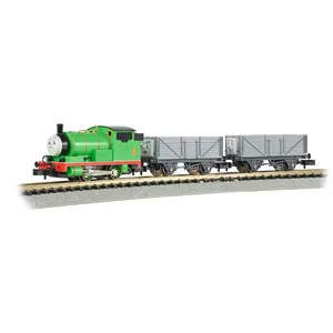 Bachmann Trains - THOMAS & FRIENDS - PERCY and the TROUBLESOME TRUCKS Ready To Run Electric Train Set - N Scale